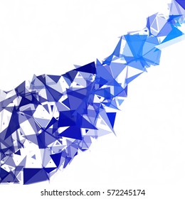 Blue Break Mosaic Background, Creative Design Templates