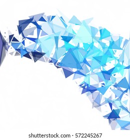 Blue Break Mosaic Background, Creative Design Templates