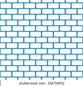 Blue brick wall, stonewall seamless pattern