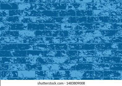 blue brick wall texture background, for use to interior and exterior design