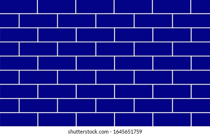 blue bricks form a wall for the background or wallpaper. available in eps 10