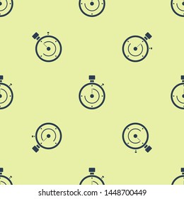 Blue Briefcase icon isolated seamless pattern on white background. Business case sign. Business portfolio.  Vector Illustration