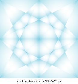 Blue bright abstract background with star.