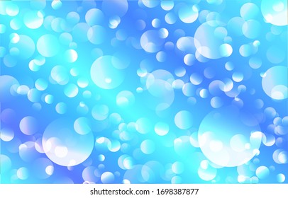 Fondo azul brillante. Papel tapiz de efecto luminoso suave. Borrador del fondo abstracto. Brillante efecto de luz bokeh. Ilustración vectorial.