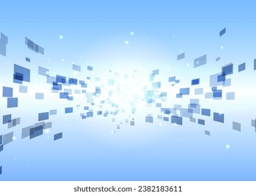 blue bright digital technology background