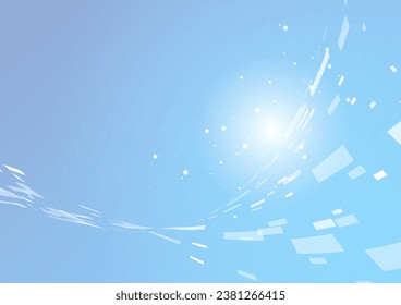 blue bright digital wave background