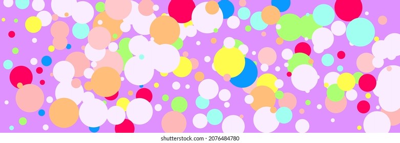 Blue Bright Pastel Violet Indigo Red Illustration. Play Multicolor Color Rainbow Circles Print. Kids Children Vibrant Yellow Purple Green Textile. Dark Beige White Pink Bordo Wallpaper.