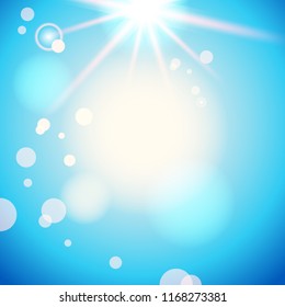 Cielo azul brillante