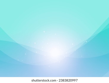 Blue bright wave abstract background