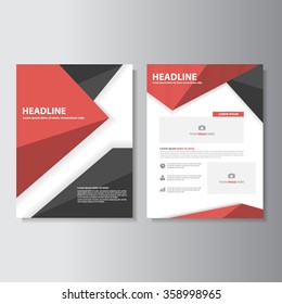 Blue brochure A4 flyer leaflet template set for marketing and advertising 
