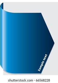 Blue brochure design