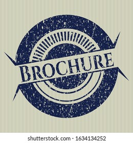 Blue Brochure distress rubber texture