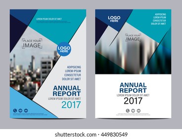 Blue Brochure Layout design template. Annual Report Flyer Leaflet cover Presentation Modern background. illustration vector in A4 size