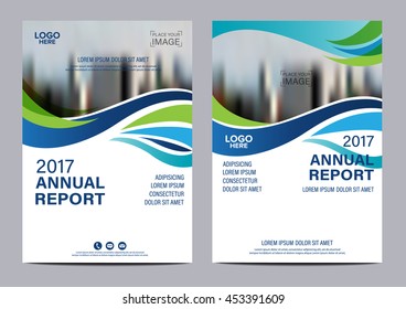 Blue Brochure Layout design template. Annual Report Flyer Leaflet cover Presentation Modern background. illustration vector in A4 size
