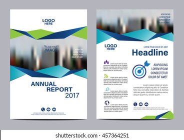 Blue Brochure Layout design template. Annual Report Flyer Leaflet cover Presentation Modern background. illustration vector in A4 size