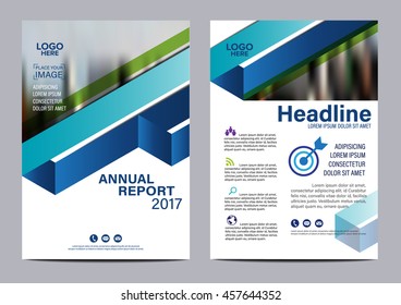 Blue Brochure Layout design template. Annual Report Flyer Leaflet cover Presentation Modern background. illustration vector in A4 size