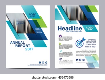 Blue Brochure Layout design template. Annual Report Flyer Leaflet cover Presentation Modern background. illustration vector in A4 size