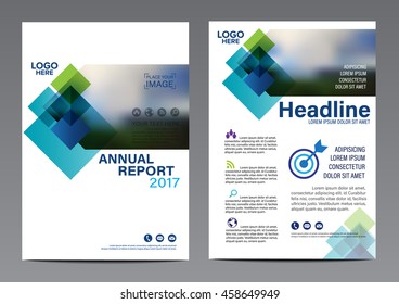 Blue Brochure Layout design template. Annual Report Flyer Leaflet cover Presentation Modern background. illustration vector in A4 size