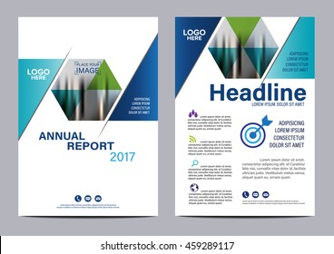 Blue Brochure Layout design template. Annual Report Flyer Leaflet cover Presentation Modern background. illustration vector in A4 size