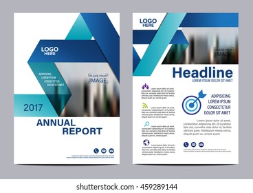 Blue Brochure Layout design template. Annual Report Flyer Leaflet cover Presentation Modern background. illustration vector in A4 size