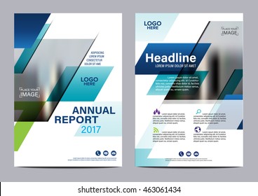 Blue Brochure Layout design template. Annual Report Flyer Leaflet cover Presentation Modern background. illustration vector in A4 size