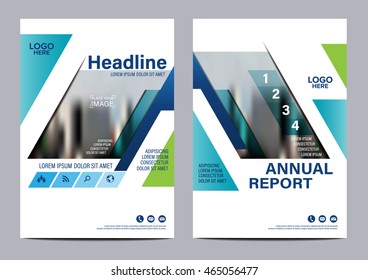 Blue Brochure Layout design template. Annual Report Flyer Leaflet cover Presentation Modern background. illustration vector in A4 size