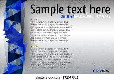 Blue brochure template 