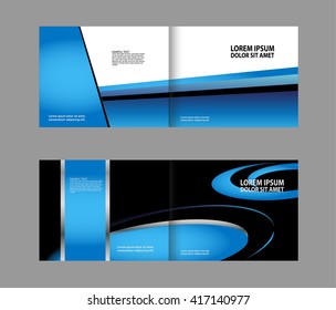 blue brochure template
