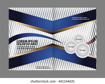 blue brochure template
