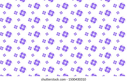 Blue Browalia Flower Pattern Background