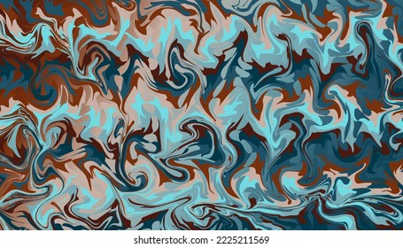 Blue and brown abstract liquid effects background, desktop. Abstract design template for brochures, flyers, magazine, business card, branding, banners, headers, book covers, notebooks background