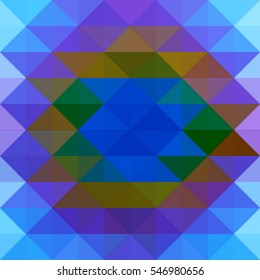 blue brown abstract modern geometric background texture mosaic of triangles, vector illustration