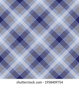 Blue and brown argyle plaid. Tartan pattern blend for textile, paper and other prints.