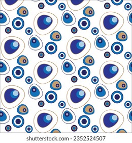 Blue Brown Eyes art pattern