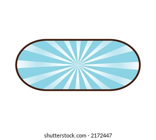 blue and brown highlighted burst