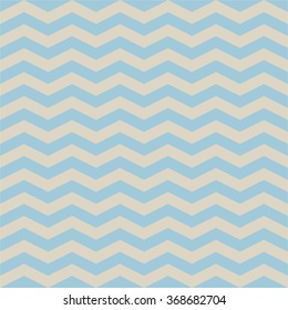blue with brown Seamless zigzag pattern, vector illustration