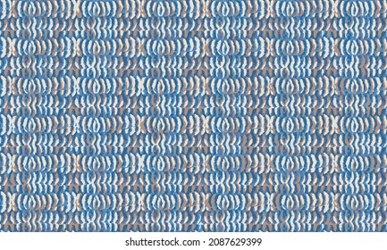 Blue and brown striped texture pattern. Abstract geometric line texture background.