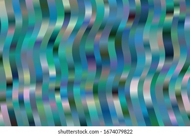 Blue, brown and yellow waves abstract vector background. Simple pattern.