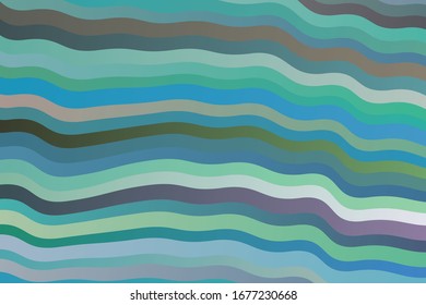 Fondo vectorial abstracto de las ondas azul, marrón y amarilla. Patrón simple.
