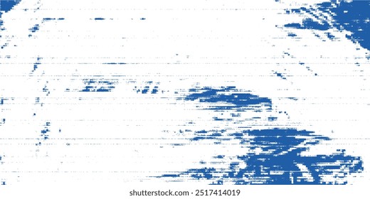 Blue brush isolated on white background.