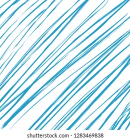 Blue brush line basic pattern vector