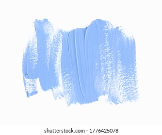 Blue brush stroke abstract art paint background. Grunge design vector.