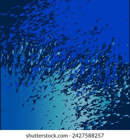 Blue brush stroke background texture template