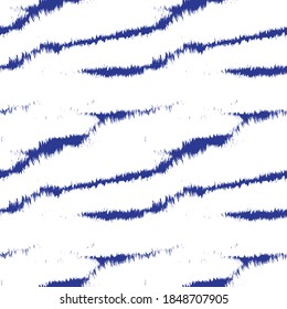 Blue Brush stroke fur pattern design for fashion prints, homeware, graphics, backgrounds