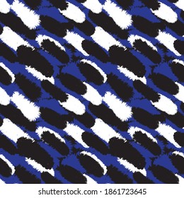 Diseño de patrón de piel de pincel azul para impresiones de moda, homeware, gráficos, fondos