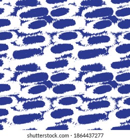 Blue Brush stroke fur pattern design for fashion prints, homeware, graphics, backgrounds