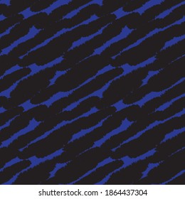 Blaue Pinselstrichmuster für Modedrucke, Heimware, Grafiken, Hintergründe