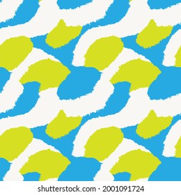 Blue Brush stroke fur pattern design for fashion prints, homeware, graphics, backgrounds