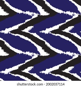 Blue Brush stroke fur pattern design for fashion prints, homeware, graphics, backgrounds