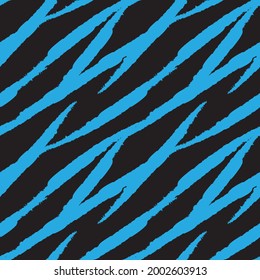 Blue Brush stroke fur pattern design for fashion prints, homeware, graphics, backgrounds